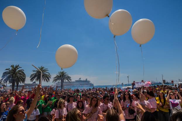 Split: Grad Split i gradonačelnik Šuta organizirali po prvi put okupljanje maturanata na Rivi