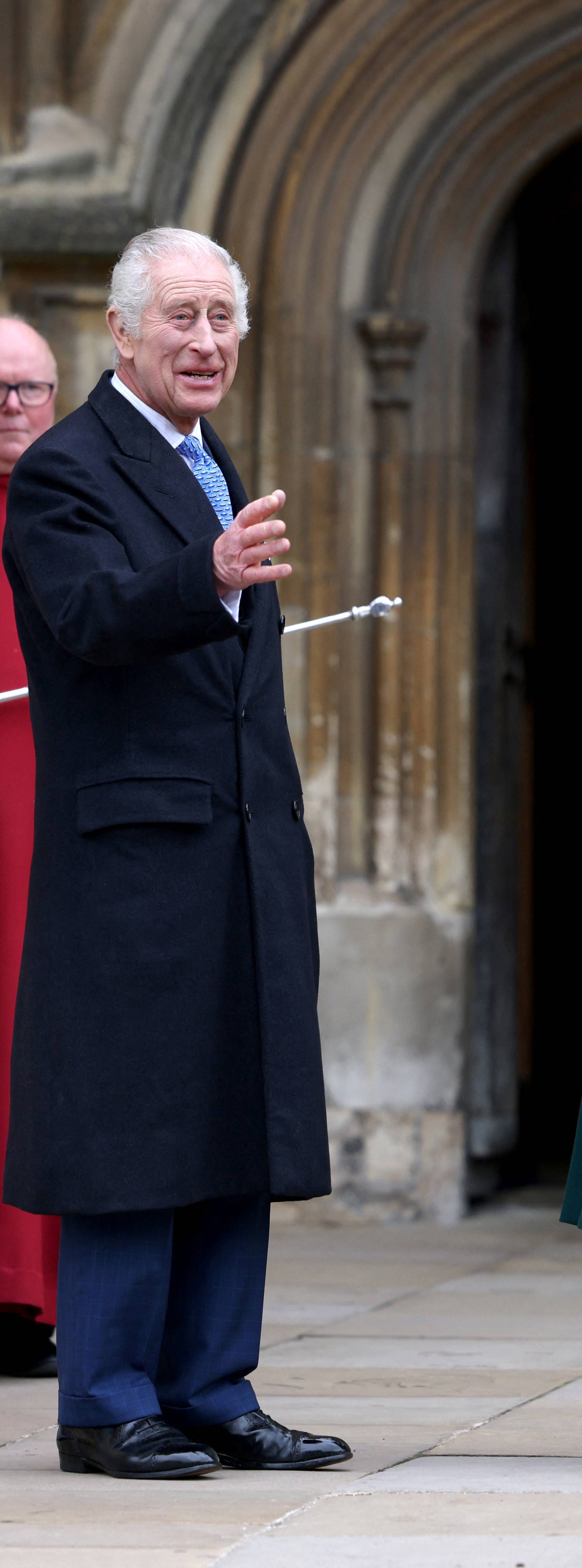 Britain's Royals attend the Easter Matins Service at St. George's Chapel, Windsor Castle