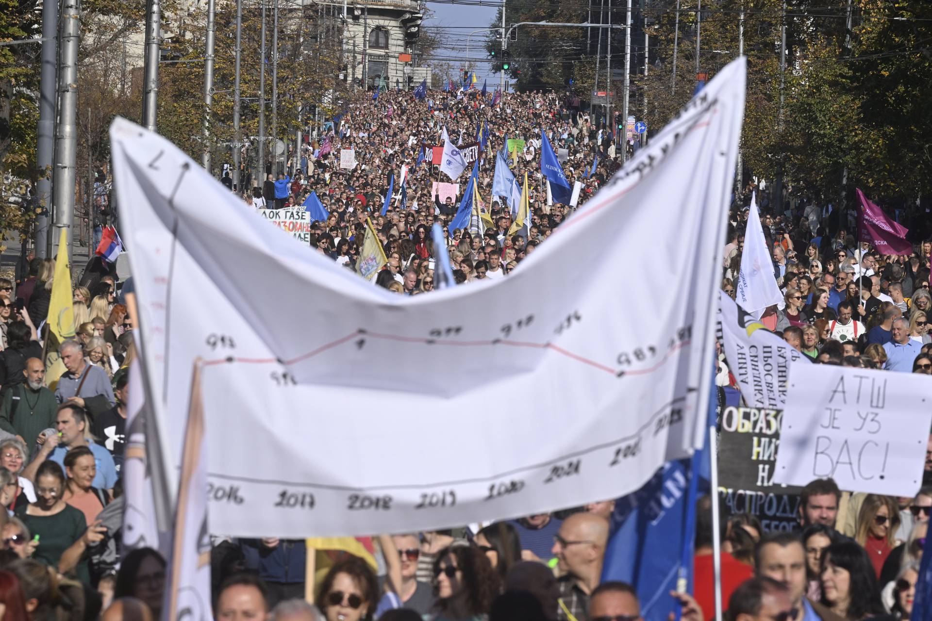 Beograd: Prosvjed prosvjetnik radnika, diljem Srbije štrajk u školama