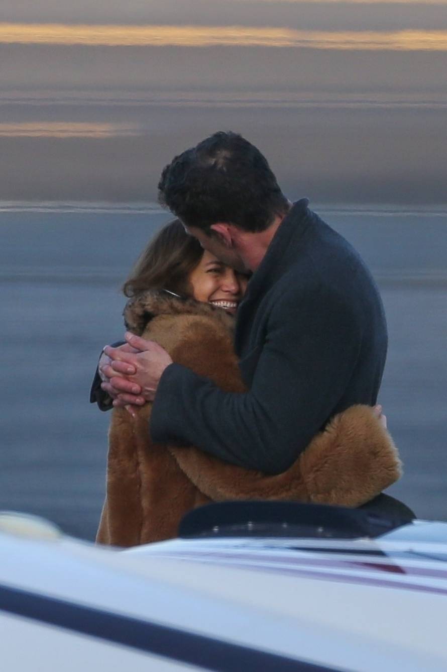 *EXCLUSIVE* Ben Affleck and Jennifer Lopez pack on the PDA as her pilot waits ahead of a flight out of LA