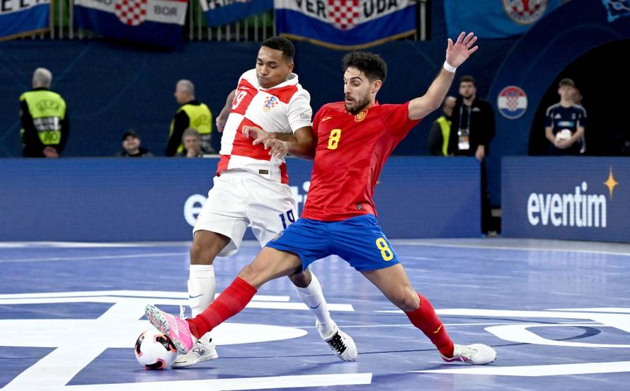 Susret Hrvatske i Španjolske u polufinalu Europskog prvenstva u futsalu