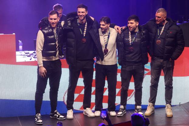 Rijeka: Doček za brončane rukometaše Tina Lučina, Verona Načinovića, Filipa Glavaša, Dinu Slavića