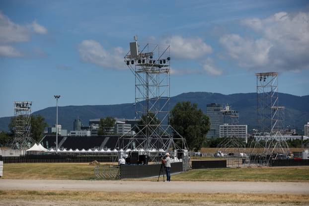 Zagreb: Obilazak Hipodroma uoči koncerta Marka Perkovića Thopsona