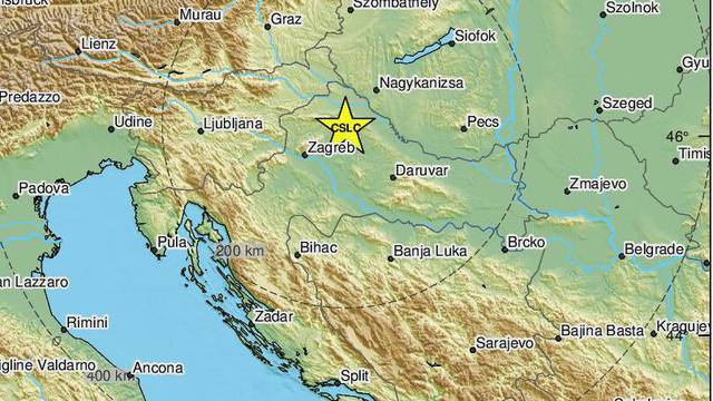Potres od 3,5 Richtera zabilježili kod Kutine: 'Zastrašujuće je zvučalo. Osjetila se tutnjava'