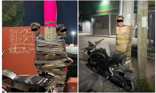 TRA&Zcaron;I SE BATMAN Policija lovi osvetnika koji kradljivce motora ve&zcaron;e za stup: 'Crta im i brkove'