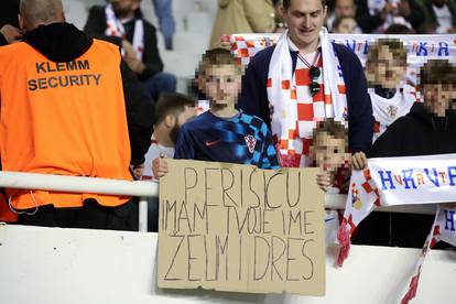 Milanović u društvu HDZ-ovaca pratio utakmicu. Jedan dječak imao poruku za Ivana Perišića