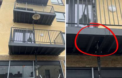 'Evo balkon samo što nije gotov. Lampa? Kakva lampa? Gazda, ne brinite, sredit ćemo mi to!'