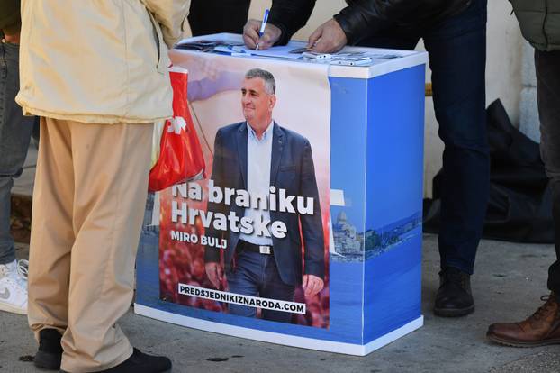 Šibenik: Zapo?elo prikupljanje potpisa sa predsjedni?ku kampanju Mire Bulja
