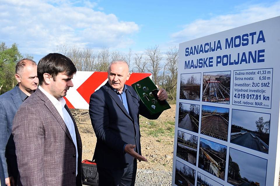 FOTO Otvoren obnovljeni most preko rijeke Maje kod Gline