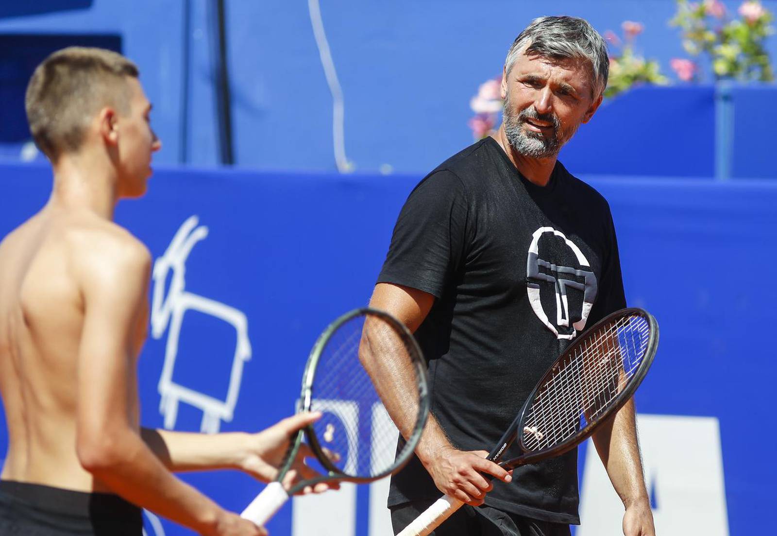 Goran Ivanišević sa sinom Emanuelom na Plava Laguna Croatia Open Umag teniskom turniru