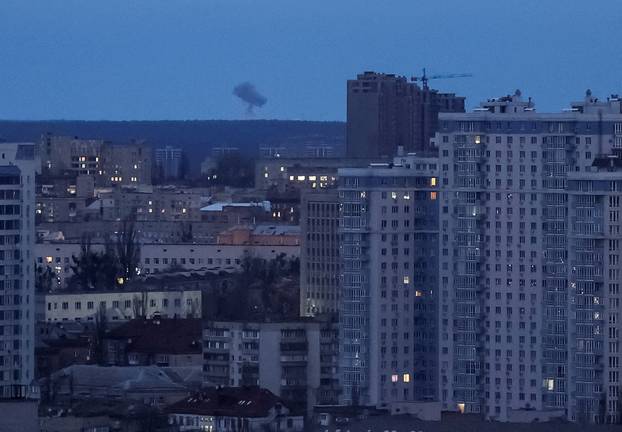 Russian missile and drone strike in Kyiv
