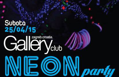 Neon party uz body painting 25. travnja u klubu Gallery 
