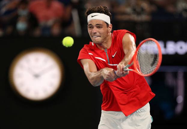 FILE PHOTO: Tennis - Australian Open - Melbourne Park, Melbourne, Australia - Taylor Fritz of the U.S. in action