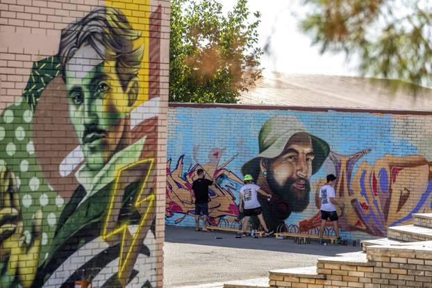 Vodnjan: Zidove vodnjanske škole oslikava 14 graffiti umjetnika iz Hrvatske, Italije i Njemačke