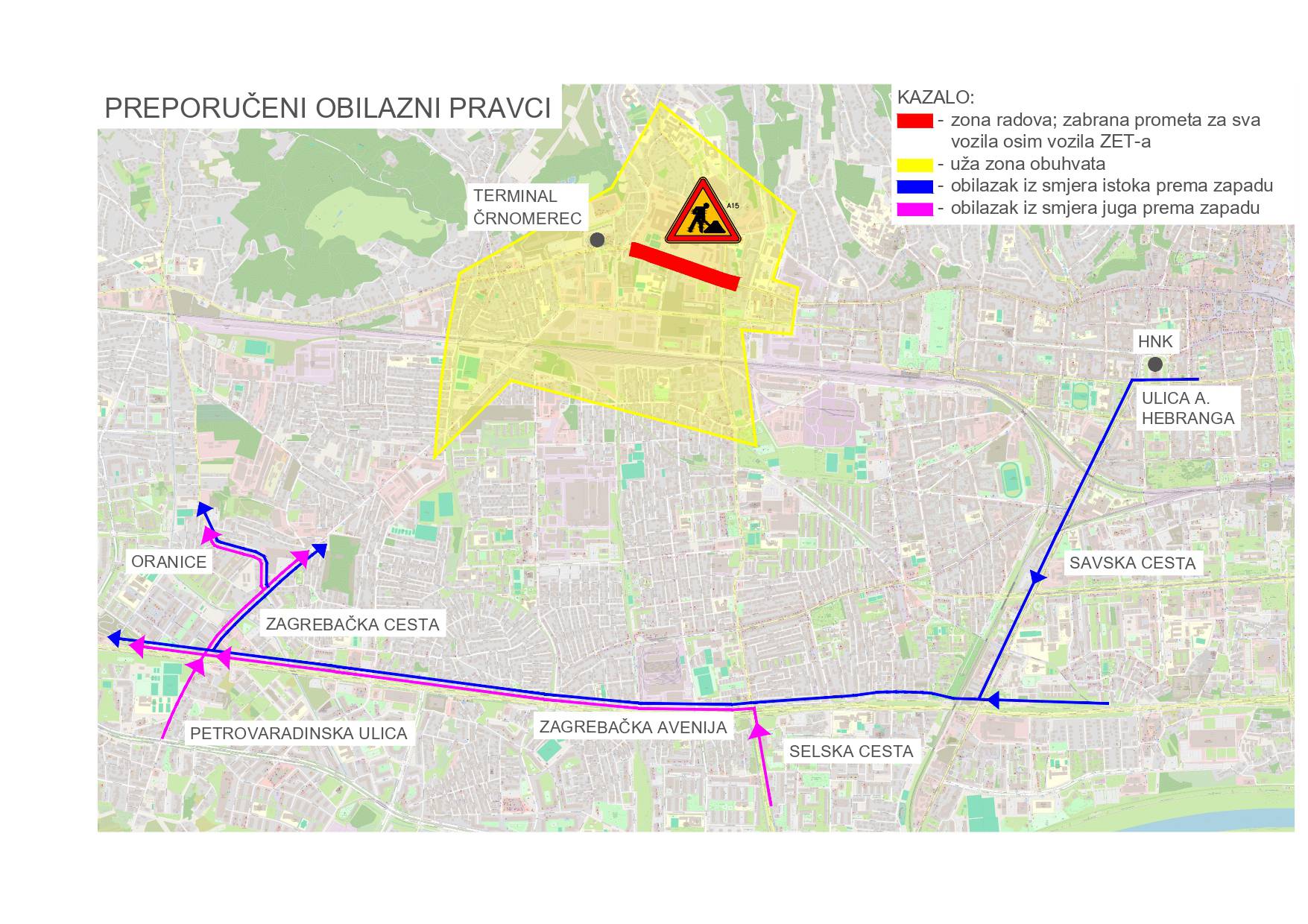 Kreću radovi na Ilici od subote, trajat će do kraja kolovoza. Zagreb objavio obilazne pravce