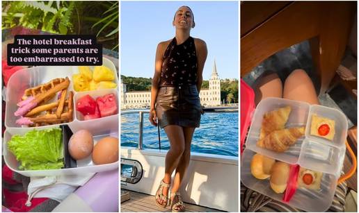 VIDEO Influencerica pokazala 'trik' s hranom u hotelu. Ljudi zgro&zcaron;eni: 'Genijalno ili kra&dstrok;a!?'