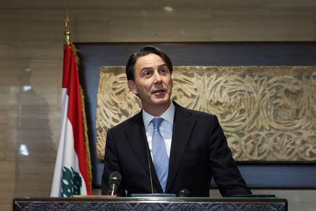 U.S. special envoy Amos Hochstein press conference in Beirut