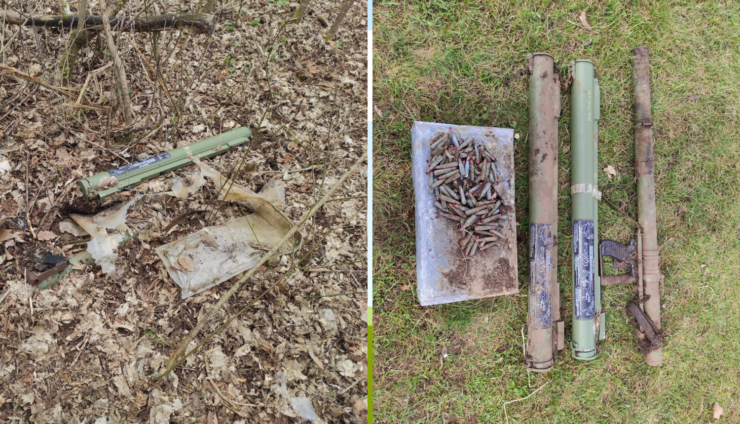 U šumi pronašao ručne bacače raketa i  1260 komada streljiva