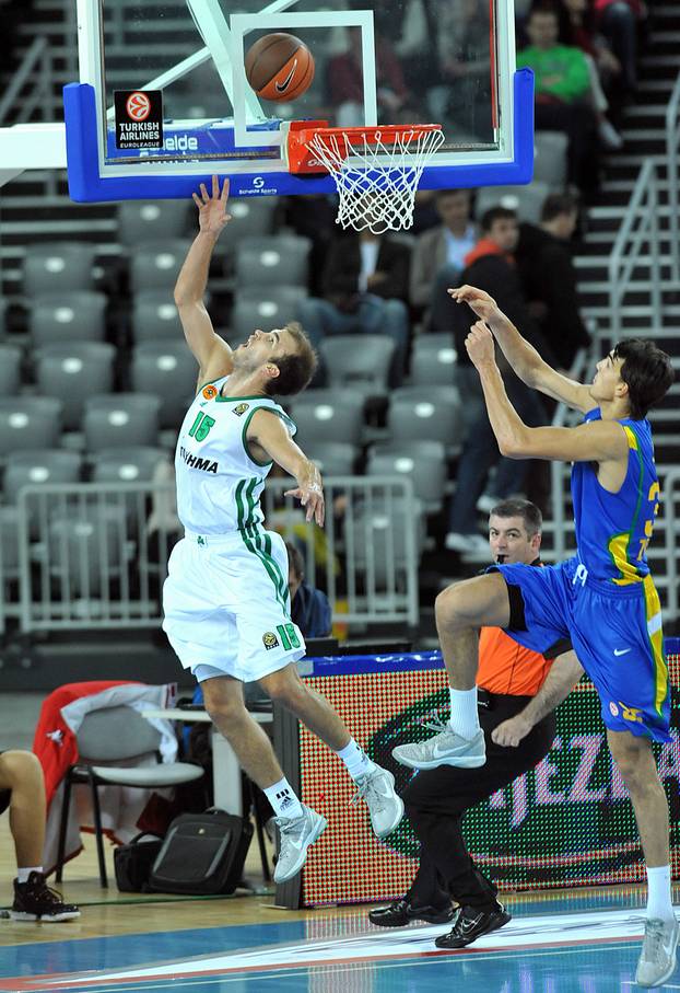 Zagreb: Euroliga, 2. kolo, KK Zagreb CO - Panathinaikos