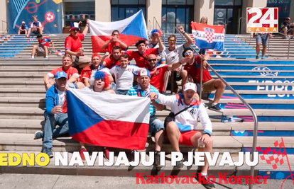 Hrvati i Česi vole se javno: U St. Etienneu zajedno navijaju