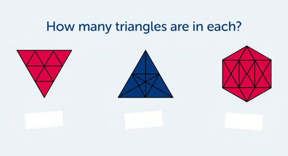 Koliko ste inteligentni? Možete li izbrojiti sve trokute na slici?