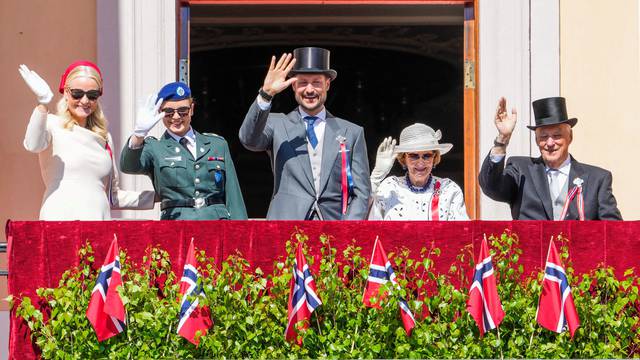 The royal family attends the 17th May celebration in Oslo