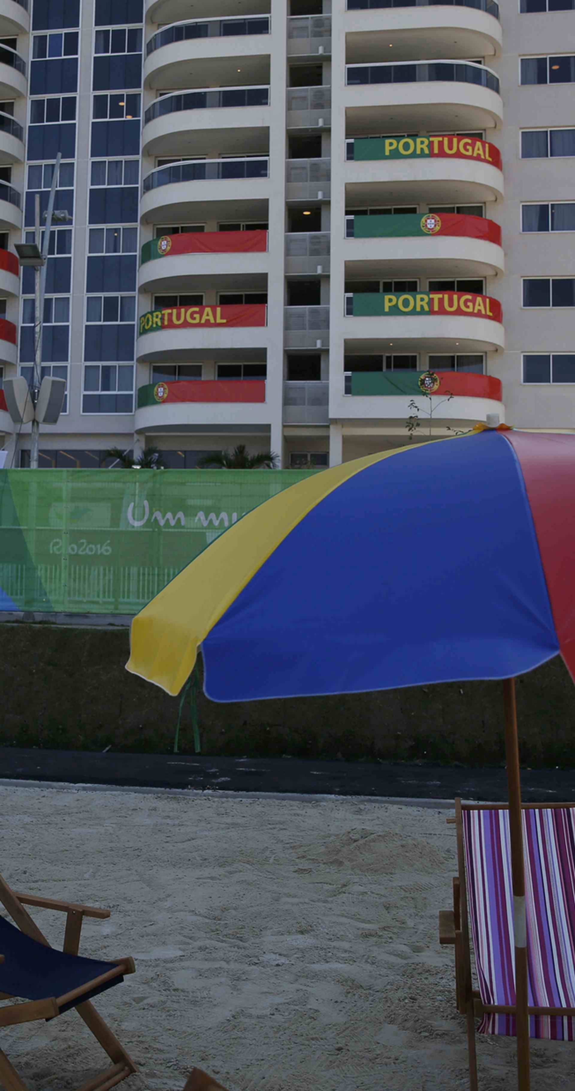 A view of one of the blocks of apartments where Portugal's athletes are supposed to stay in Rio de Janeiro