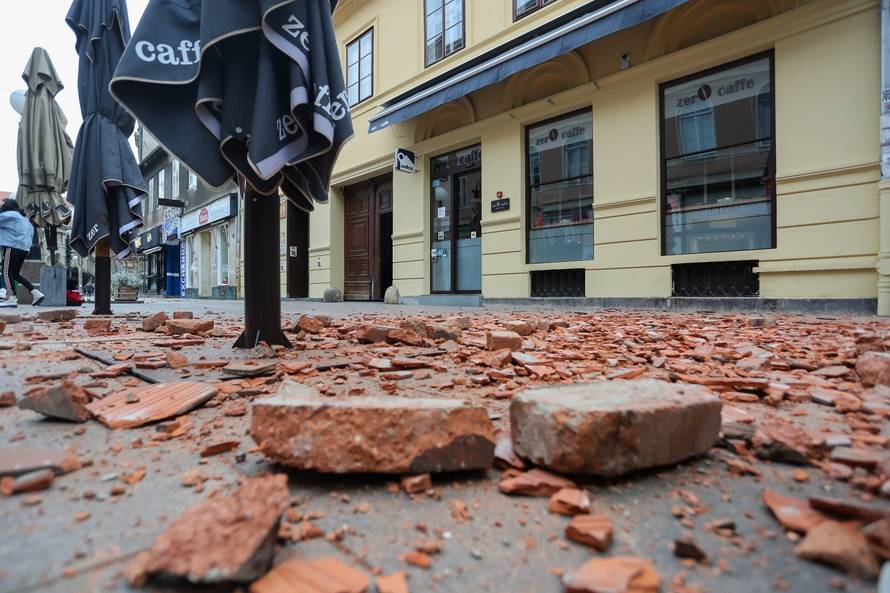 Oštećenja u centru Zagreba nakon potresa