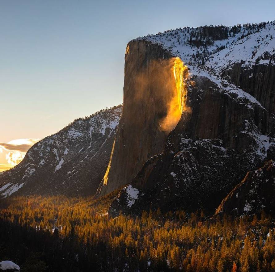 Vatreni vodopad u Yosemiteu možete vidjeti samo dva tjedna