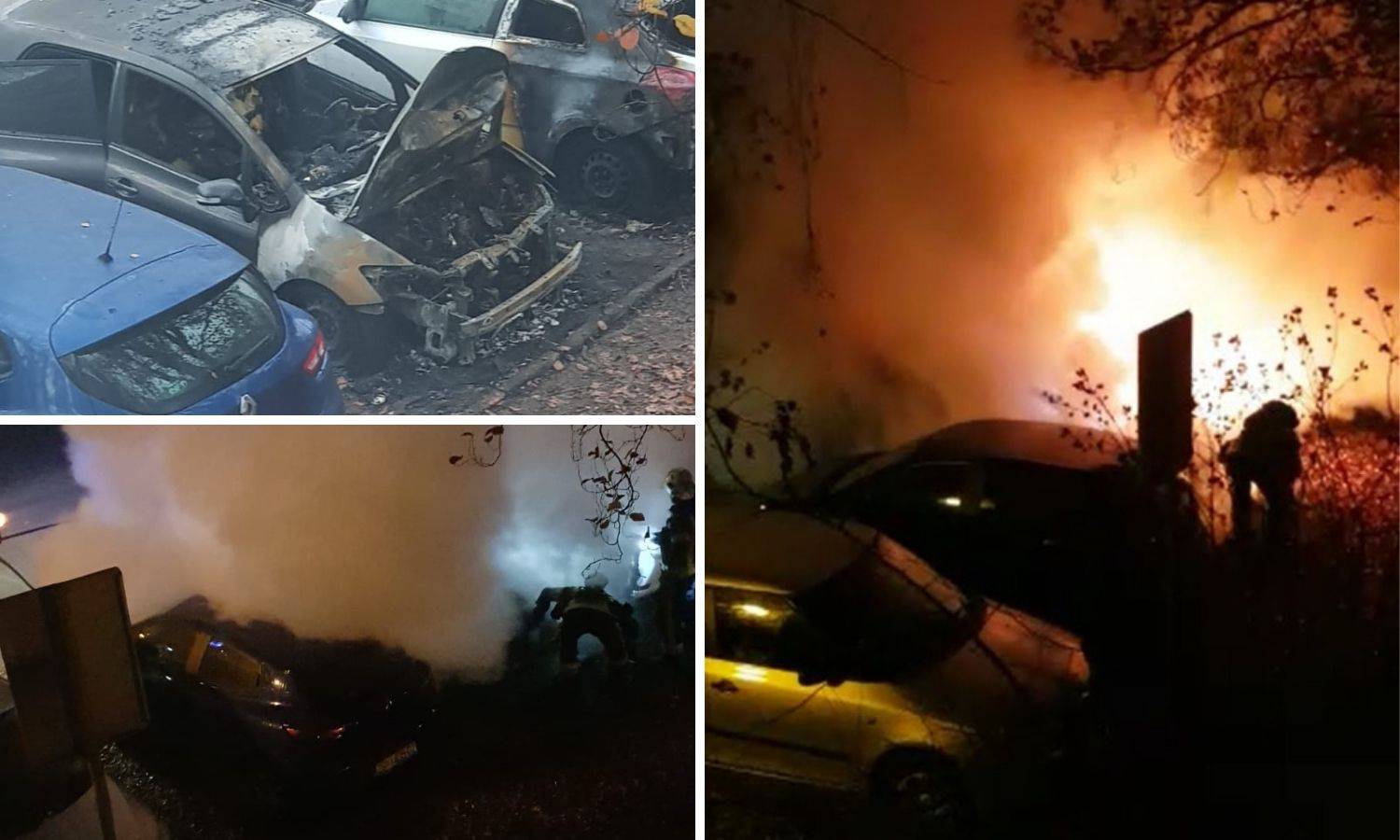 VIDEO U Zagrebu gorjeli auti