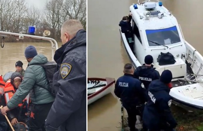 VIDEO Dramatično spašavanje kod Slavonskog Broda: Policija iz rijeke izvukla 13 Kubanaca