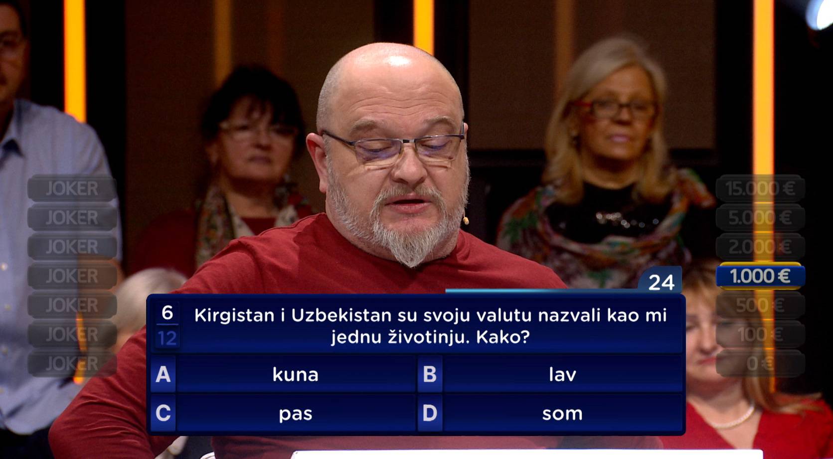 Boris nakon posljednjeg pitanja u 'Jokeru' odustao: 'Idem kući s 500 eura, potrošit ću ih danas'