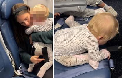Zalijepila je dijete za sjedalo u avionu pa pojasnila: 'Ponekad želiš samo dvije minute mira...'