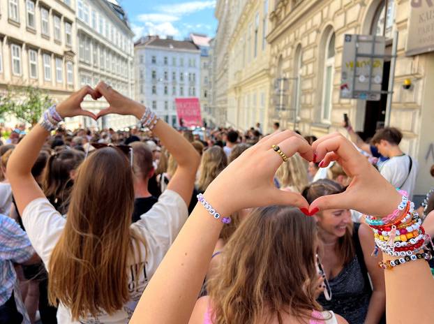 FILE PHOTO: Stranded “Swifties” gather in Vienna after cancellations of Taylor Swift concerts