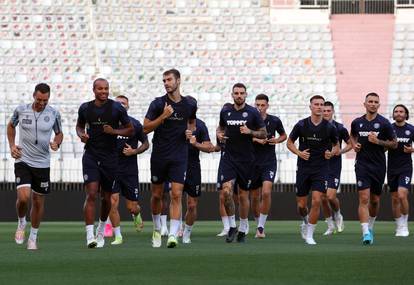 Split: Nogometaši Hajduka odradili trening uoči utakmcie protiv PAOK-a