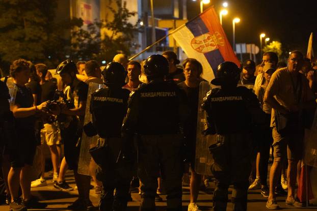 Beograd: Prosvijed građana i studenata u Novom Beogradu