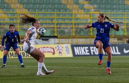 Nogometašice izgubile od Ukrajine, bez boda u Ligi nacija