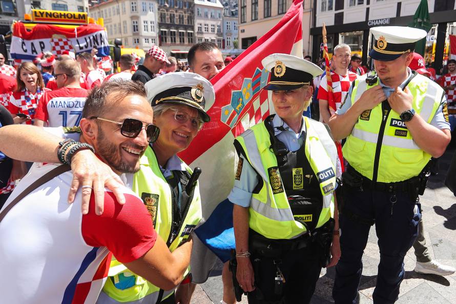 Kopenhagen: Navijaci Hrvatske i Španjolske u gradu uoči utakmice