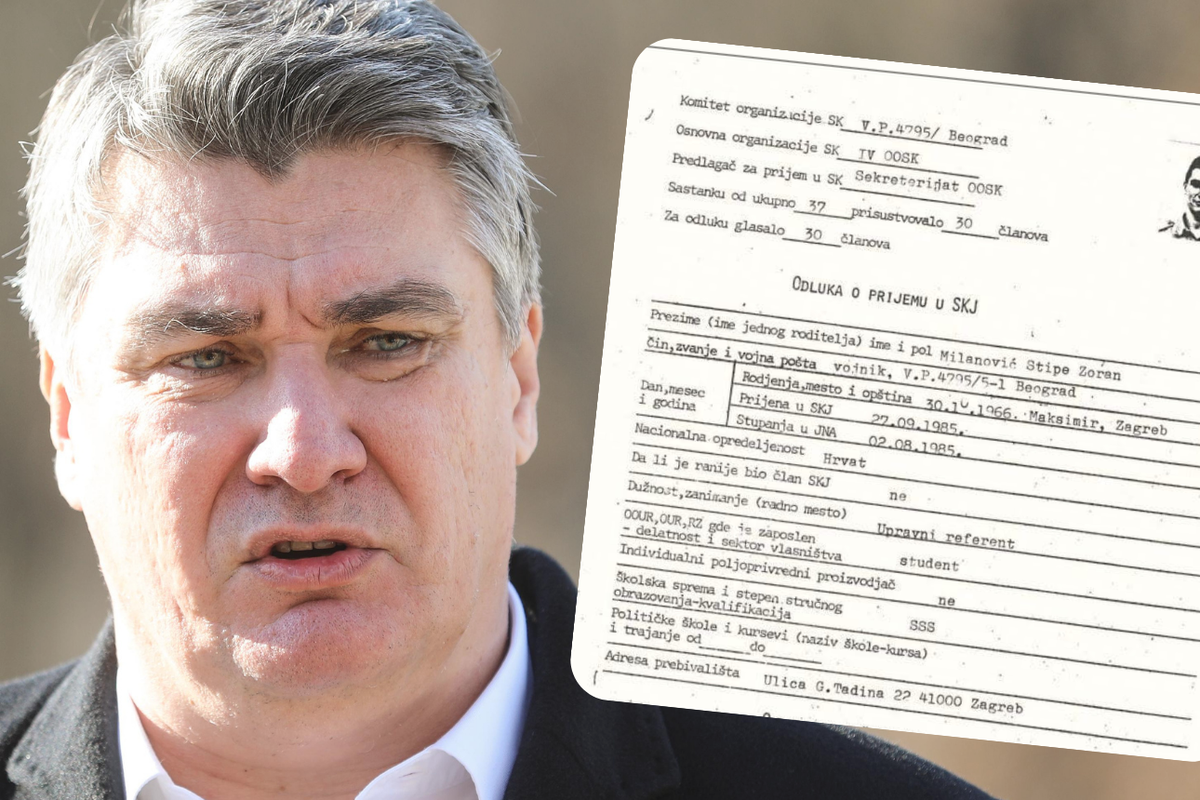 HDZ objavio dokument, tvrde da je Milanovićeva pristupnica u Partiju: 'Titov gardist i partijac'