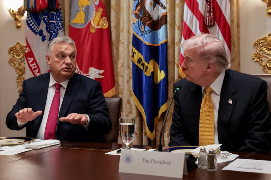 U.S. President Trump meets with Hungary's Prime Minister Orban at the White House