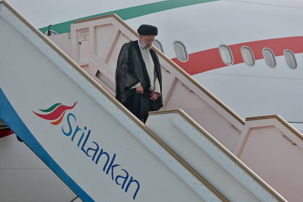 Iran's President Ebrahim Raisi on a short visit to Sri Lanka