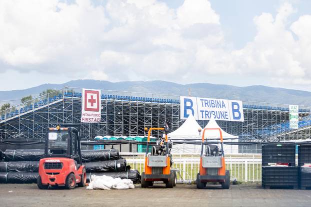 Zagreb: Pripreme za koncert Eda Sheerana na Hipodromu