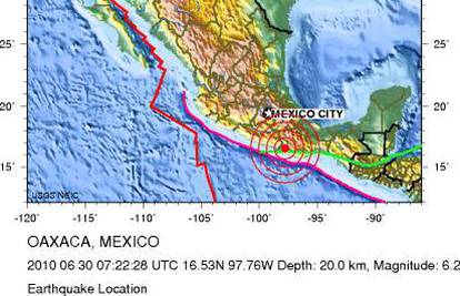 Jaki potres pogodio jug Meksika, nema ozlijeđenih
