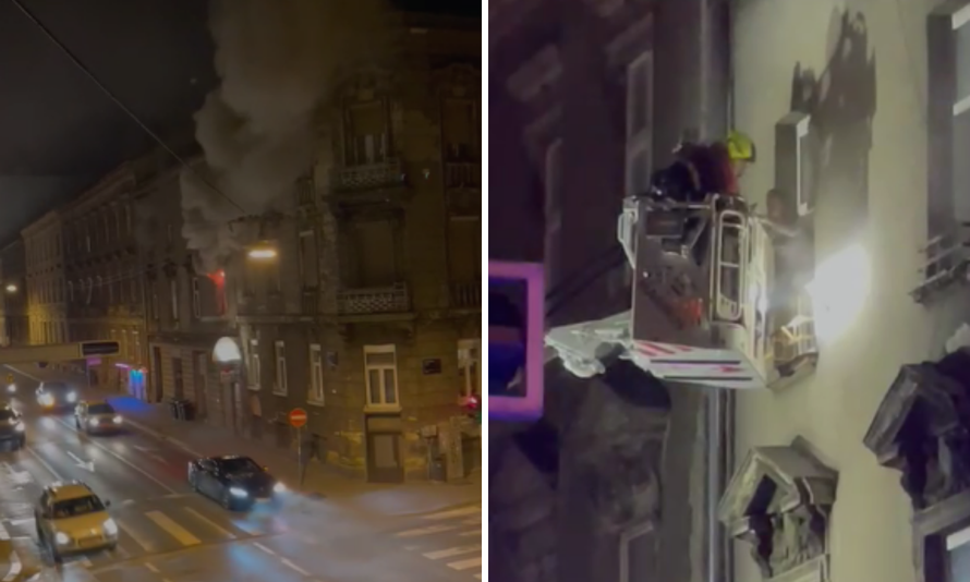 VIDEO Drama u Zagrebu: Vatra guta stan u centru grada, ljudi ostali zarobljeni i tražili pomoć