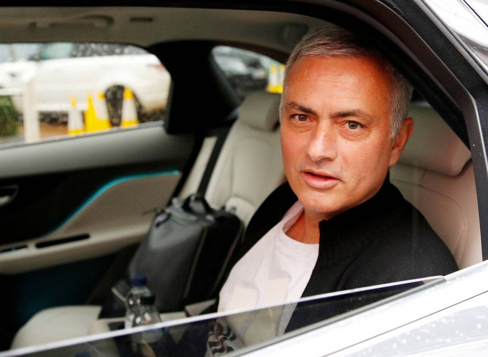 FILE PHOTO: Jose Mourinho is driven away from his accommodation after leaving his job as Manchester United's manager, in Manchester