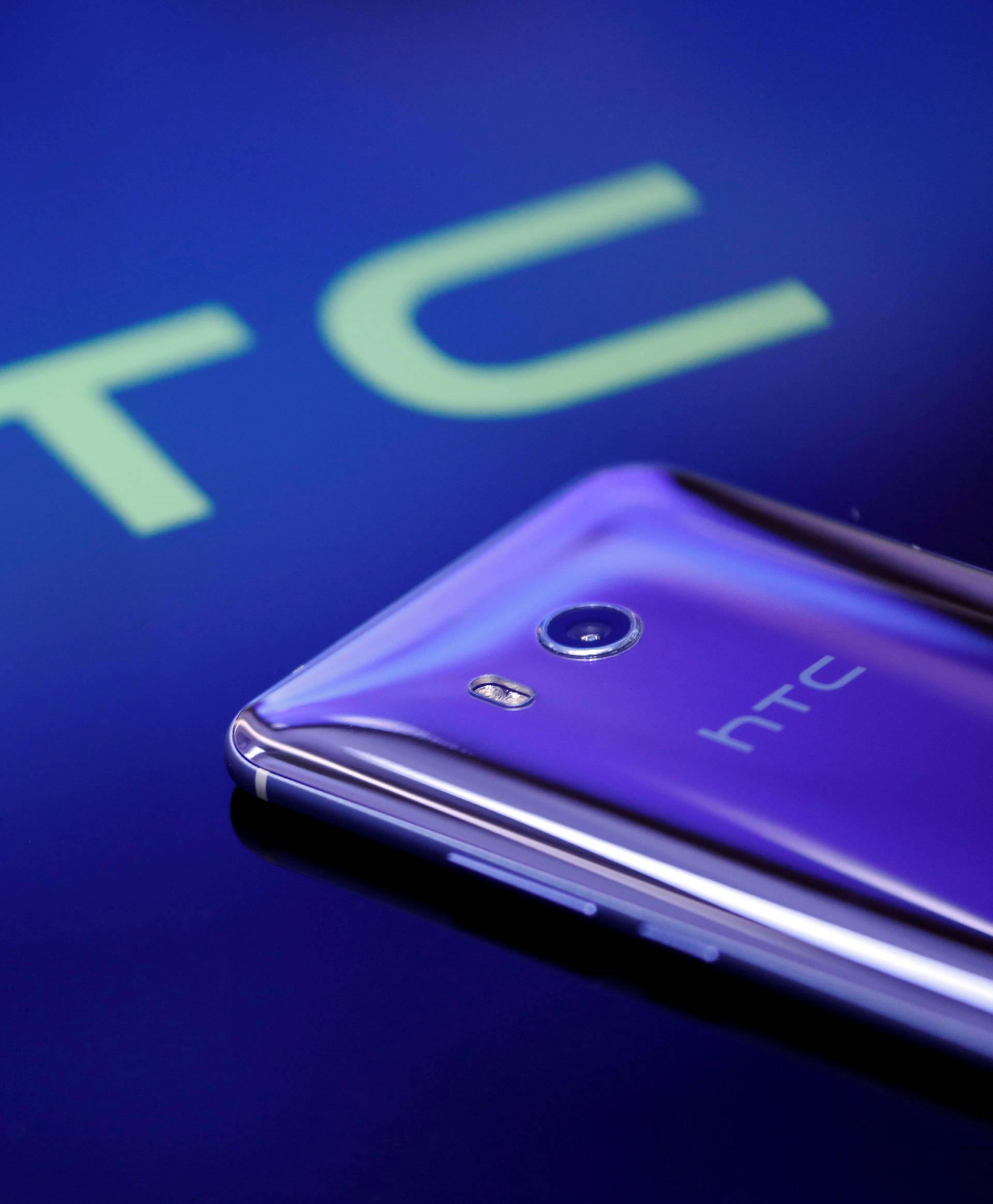 FILE PHOTO: A HTC "U11" smartphone is displayed in this illustration photo