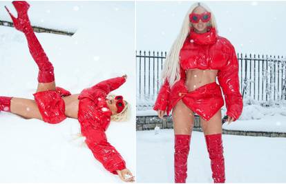 Jelena Karleuša u golišavoj kombinaciji pozirala u snijegu