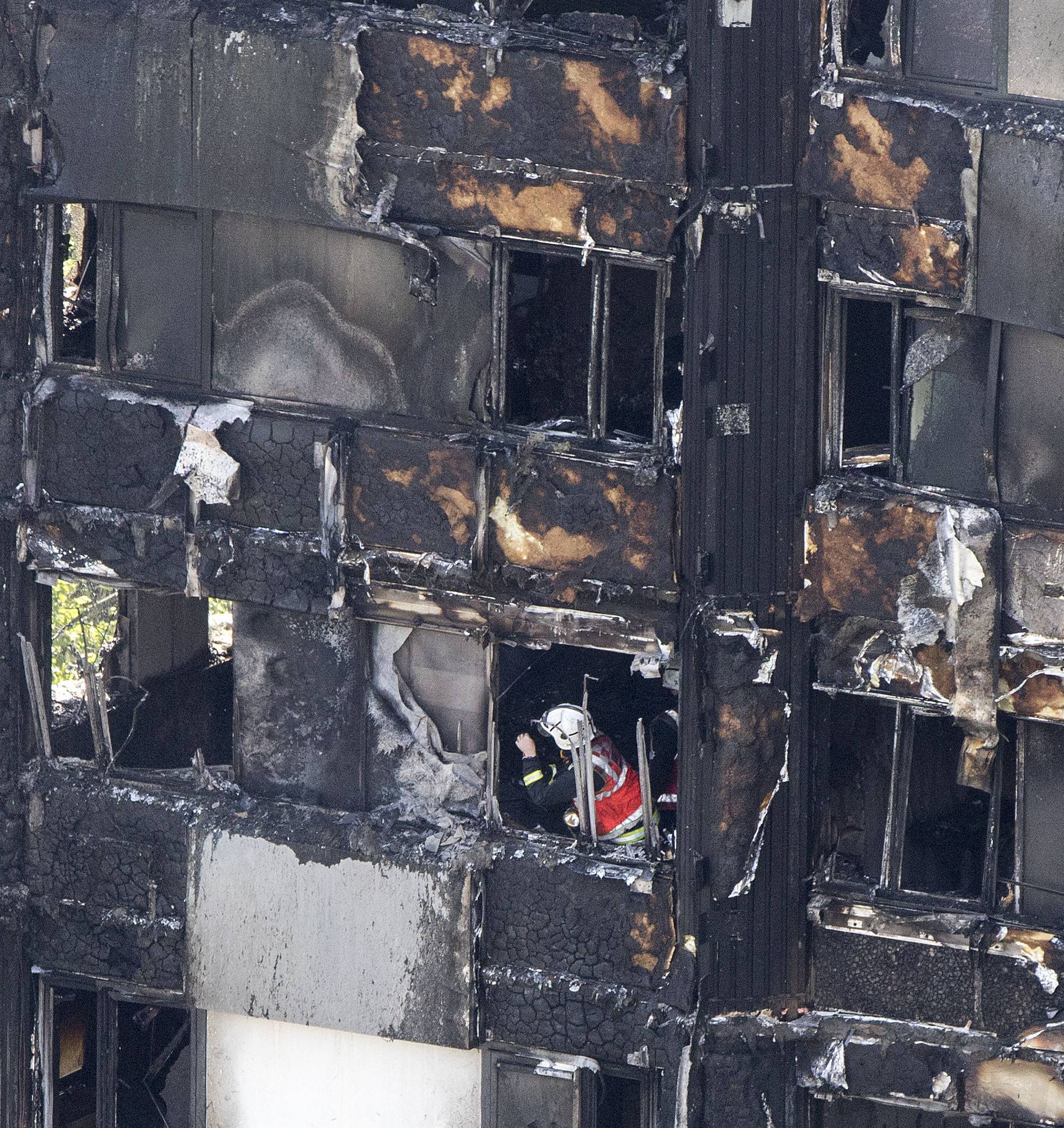 Tower block fire in London