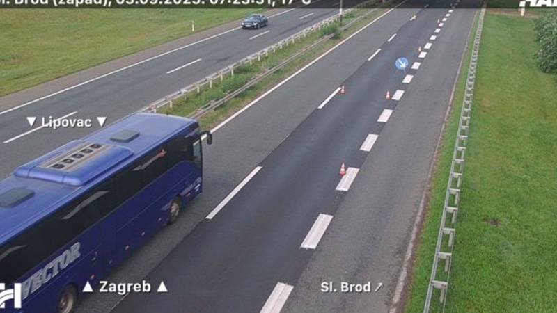 Prometna nesreća na A3 kod Sl. Broda, vozi se jednim trakom