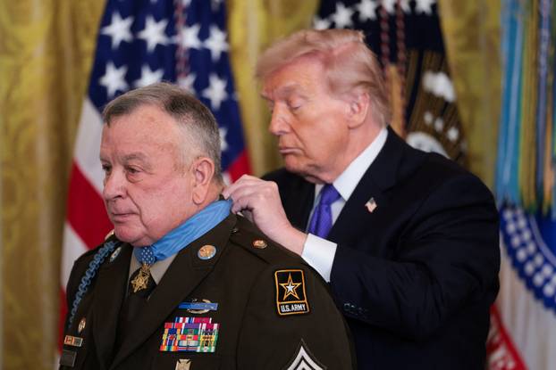 Medal of Honor ceremony, in Washington